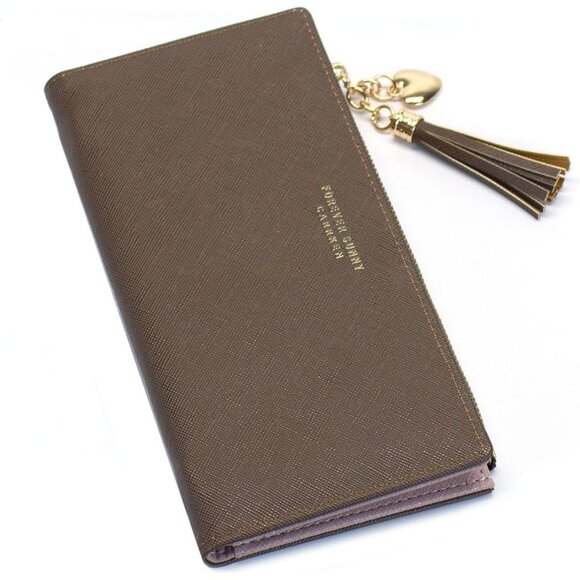 Women's Slim Card Holder Wallet with Coin Purse and Tassels for Ladies - Picture 6 of 8